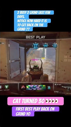 Ever notice how hard it is to lock back in after few days off? Cat turned 30! #cod #bo7 #ps5 #ranked