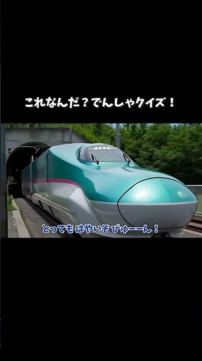 これなんだ？でんしゃクイズ！新幹線大集合🚄はやぶさ・こまち・ドクターイエロー・かがやきを当ててみよう！ #電車 #知育 #子ども #人気 #youtubekids #shorts