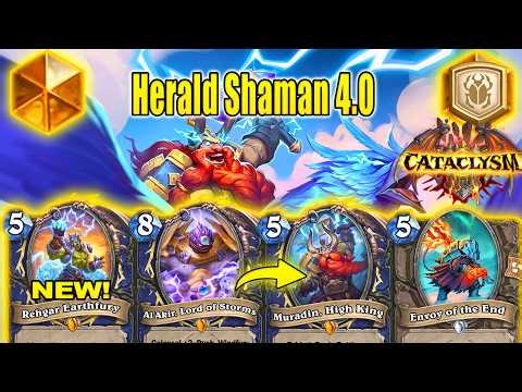 My Herald Shaman 4.0 Deck Is Perfect To Have Fun & Climb Ranks At CATACLYSM | Hearthstone