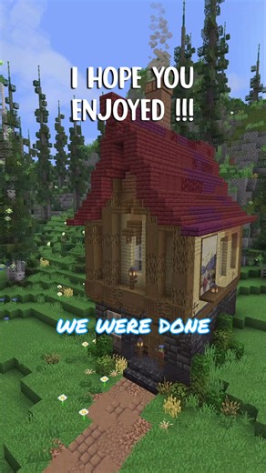 Minecraft fantasy house build I completed despite struggling