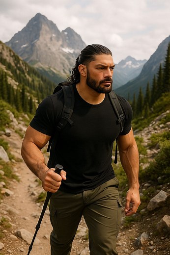Roman Reigns Doing Tracking on Mountain 🏔️❣️ . #fblifestyle | Amit Swami