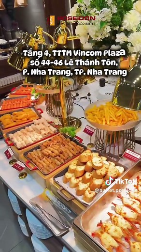 Buffet Poseidon Nha Trang - Buffet hải sản giá tốt, ăn no thả ga