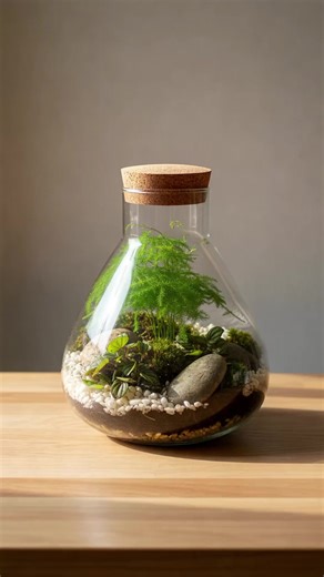 The Flask - Angular Closed Terrarium - Medium Product Highlights Sleek, modern design in recycled glass Ideal for birthdays or team gifting Self-sustaining with minimal upkeep Fun hands-on assembly for all ages Shop Now. Free UK delivery The Flask, our medium 5-litre angular closed glass bottle terrarium kit provides a contemporary feel for your indoor garden ecosystem. The wide neck enables easy access, and the small but adequate size allows many options for placement around the home. A perfect