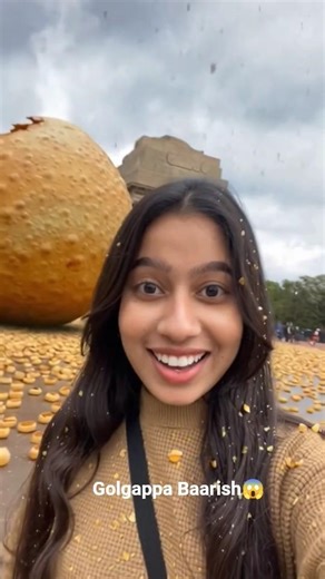 India Gate par Pani Puri ki Baarish 😱Delhi ka Sabse Viral Scene #food #foodlover #golgappe #shorts