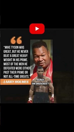 🥊 Larry Holmes Questions Tyson’s Legacy — Did He Ever Beat a Prime Great Heavyweight?🤔
