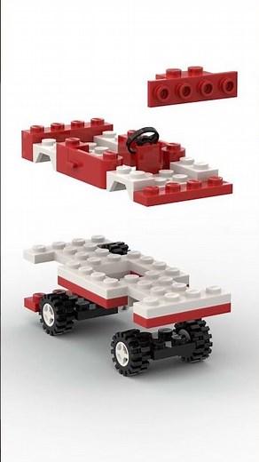 MOC of a small race car classic city style speeduild #lego