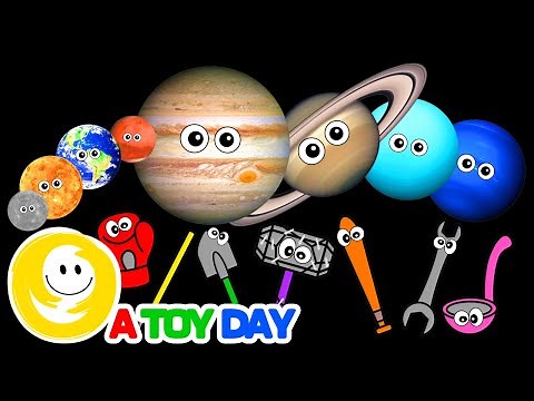 GLASS Planets 🪟🌎🪐| Planet SIZES for BABY | Funny Planet comparison Game for kids | 8 Planets sizes