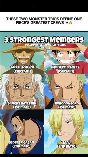 Roger Pirates vs Straw Hat Pirates | These Two Trios Define One Piece’s Greatest Crews 💀🔥