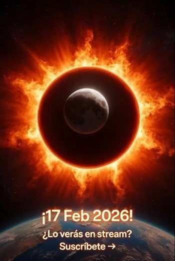 ¡Eclipse Anular 2026: Sol en Anillo de Fuego🔥| ¿Lo Verás?