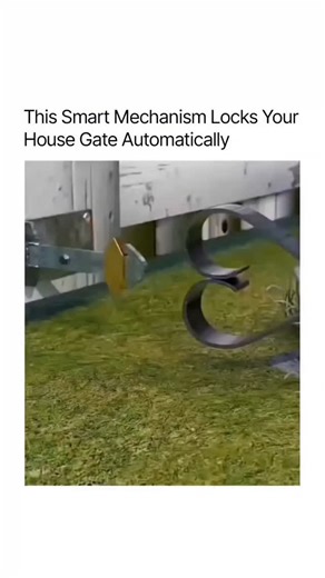 nft crypto art on Instagram: "Ever wondered how a house gate can lock itself without keys or electricity? This automatic gate locking system relies purely on mechanical engineering. As the gate closes, gravity, leverage, and alignment do the work—engaging the lock instantly. No wires. No buttons. No maintenance-heavy electronics. Just smart design working silently in the background to keep homes secure. It’s a perfect reminder that some of the most effective solutions don’t come from advanced te