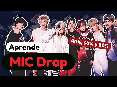 Aprende a cantar MIC Drop - BTS con LETRA FÁCIL/PRONUNCIACIÓN (SLOWMO TUTORIAL)