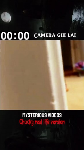 scary video chucky appears in real life. Do you believe? #paranomal #cctv #ghost #scary #animails #horror #cameraghilai