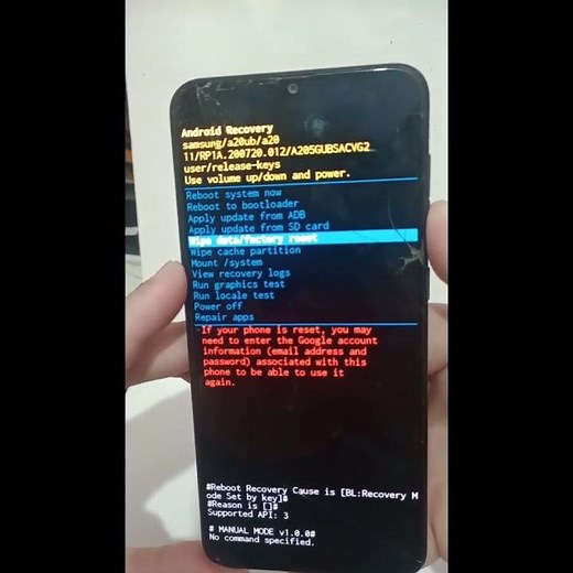 Como Formatar Hard Reset Galaxy A20 !