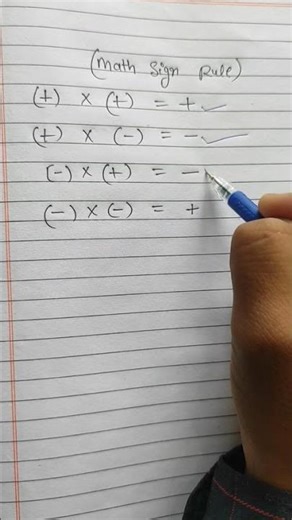 math sign rule #maths