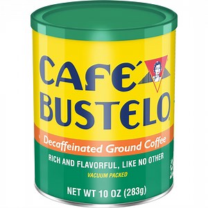 Cafe Bustelo, Decaffeinated Medium Dark Roast Ground Coffee, 10 oz Can