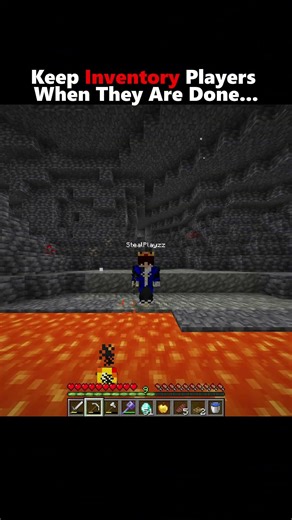 Keep Inventory Players When They Are Done...#minecraft