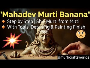 How to Make Lord Shiva | Mahadev Murti Banana | Mitti Ki Murti Step by Step |Clay Sculpture Tutorial