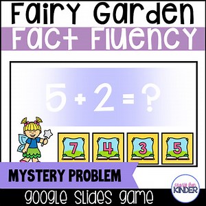 Fairy Garden Addition Fact Fluency to 10 Digital Game