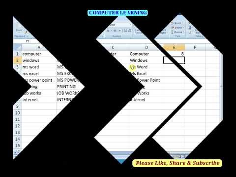 Class - 35 (MS Excel)