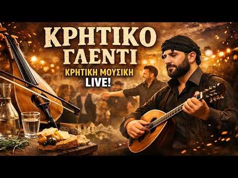 Κρητικό Παραδοσιακό Γλέντι 🎻 Λύρα, Λαούτο & Χοροί της Κρήτης 🔴 Live Ηχογράφηση