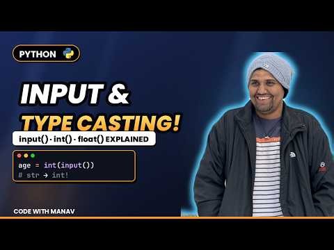 #7 Python input() & Type Casting Explained | Why input() Always Returns a String