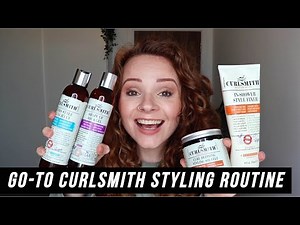 MY GO-TO CURLSMITH STYLING ROUTINE | CURLY HAIR WASH DAY ROUTINE