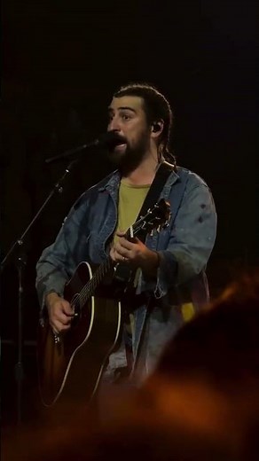 Noah Kahan performing "Dashboard" and You are likely thinking of the lyric "(I wonder why)"