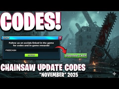 💎NEW💎 CHAINSAW UPDATE CODES | ROBLOX CHAINSAW WORKING CODES 🤑