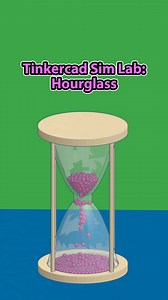 Love this Tinkercad Sim Lab hourglass by 1DAY_1CAD 🤩 https://www.tinkercad.com/things/467okdxwdTM | Tinkercad
