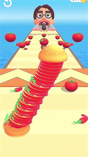 Burger Master Speed Challenge ⚡ | Mobile Gameplay #shorts