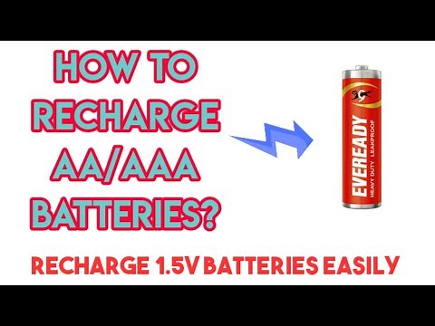 how to charge 1.5v battery at home | How to recharge AA/AAA batteries. #aabattery #chargeaabattery