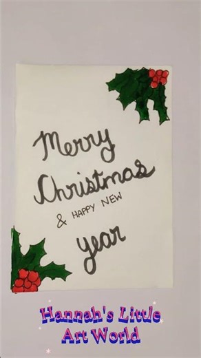 Easy Christmas Card Drawing