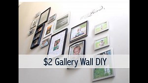 $2 gallery wall DIY | How to create a gallery wall