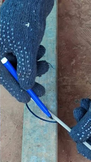 using thread to cut a 45 Degree connection #fabrication #welder #short #officialsmwelding