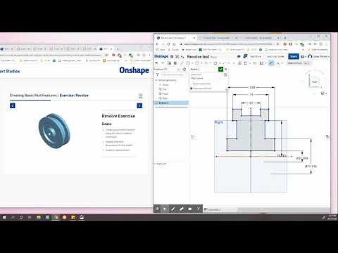 OnShape Revolve exercise: HOW to dimension those diameters!