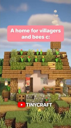 Minecraft: Flower Village House Transformation 🌼#shorts