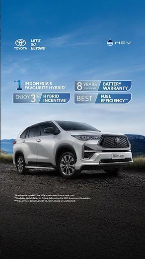 Freedom to go everywhere starts with New Kijang Innova Zenix Hybrid EV!