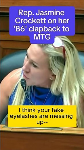 Rep. Jasmine Crockett on her ‘B6’ clapback to MTG