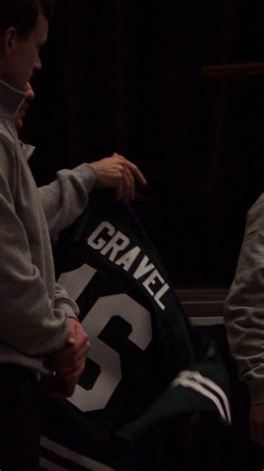 UPEI Men's Hockey on Instagram: "It's official. Earlier this evening, Panthers Alumni Greg Gravel was inducted into the UPEI Hall of Fame. Our captain, Ben McFarlane, along with Cole Larkin and Alex De Gagne president Greg with a 2025-26 replica jersey with his name, number and letter. #GoPanthersGo | #Hockey | #upeialumni"