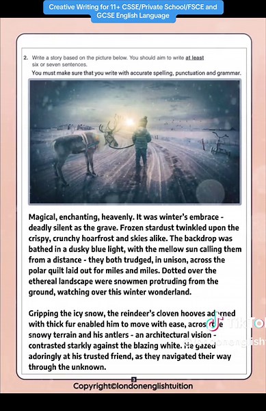 Creative Writing Techniques for GCSE English Holidays