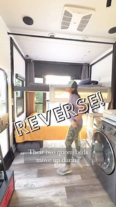147K views · 1.6K reactions | If you LIVE in an RV, where do your kids sleep!? Come check out our boys transforming toyhauler bedroom. With two queen beds for sleeping at night that disappear into the ceiling during the day, we think it’s a perfect setup! #RVKidsBedroom #RVBedroom #RVKids #FifthWheel #ToyHauler #ToyHaulerBedroom #TravelLife #RVRenovations #KidsBedroomIdeas #RVBedroomRenovations | Kidgital Nomads | Facebook