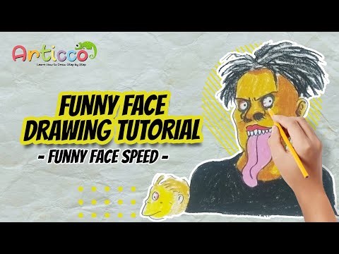 Funny Face Drawing Tutorial | Funny Face Speed