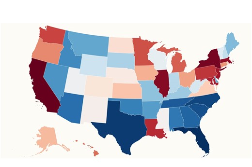 Map shows states Americans are moving to—and where they're leaving