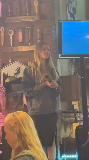 Randy’s always wanted me to try karaoke… I finally did last night and I surprised him with our wedding dance song. 🩷 | Ellen Kirby