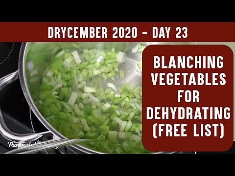 HOW TO BLANCH VEGETABLES FOR DEHYDRATING - DRYCEMBER - Best way to prepare vegetables for drying