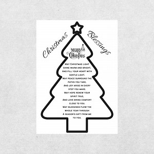 Christmas Blessings Card Christian Poem Prayer Printable Holiday Greeting Religious Faith Card Spiritual Christmas Gift Digital Download - Etsy