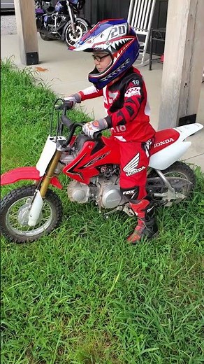 How to start a 50cc dirt bike #Honda #CRF #howto