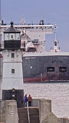 American Century arriving Duluth Shipping Canal #Shorts