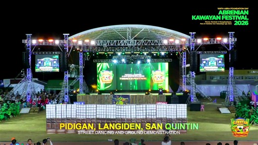 The Philippine Festivals | 𝗔𝗕𝗥𝗘𝗡𝗜𝗔𝗡 𝗞𝗔𝗪𝗔𝗬𝗔𝗡 𝗙𝗘𝗦𝗧𝗜𝗩𝗔𝗟 𝟮𝟬𝟮𝟲 Street Dancing and Ground Demonstration 📍Province of Abra | March 7, 2026 Full Performance of Pidigan, Abra, Langiden, Abra, and San Quintin, Abra during the Abrenian Kawayan Festival 2026 Street Dancing and Ground Demonstration. Courtesy| Hon.Eustaquio Takit Bersamin Hon.Anne Bersamin The Provincial Government of Abra Abra Tourism and Cultural Affairs Office #AbraProvince #AbrenianKawayanFestival #ThePhilippin