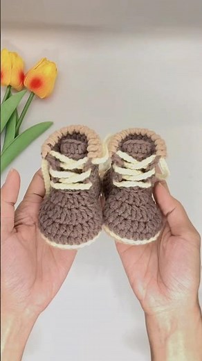Crochet baby boots tutorial easy beginners